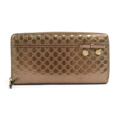 Pre-owned Leather Wallet - Gucci Vintage - Modalova