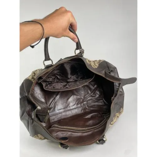 Pre-owned Vintage Canvas Weekend Bag - Celine Vintage - Modalova