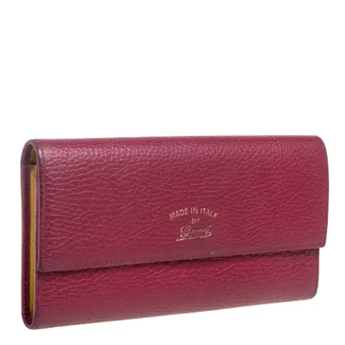 Pre-owned Leather wallets - Gucci Vintage - Modalova