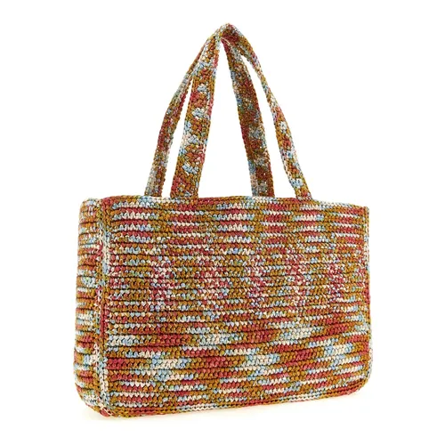 Viva Superstar Large Raffia Shopping Bag - Valentino Garavani - Modalova