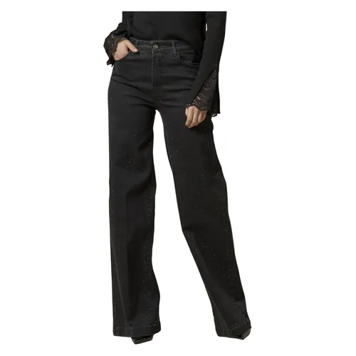 Chic Denim Bootcut Trousers - Kocca - Modalova