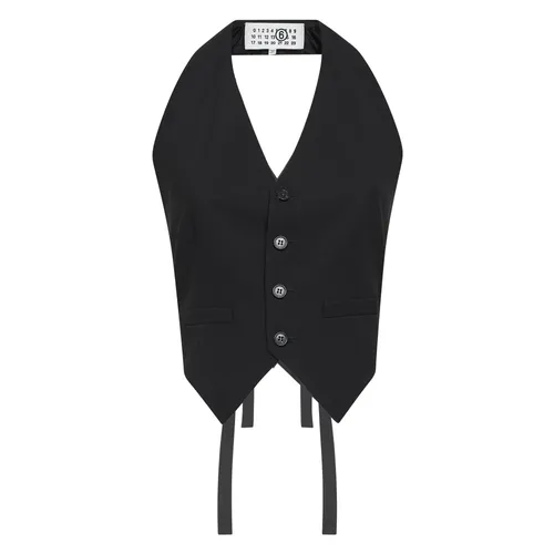 Halterneck Vest - MM6 Maison Margiela - Modalova