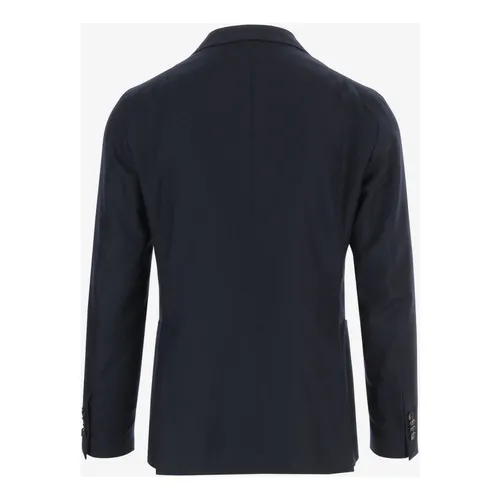 Single-breasted Cashmere Jacket - Tagliatore - Modalova