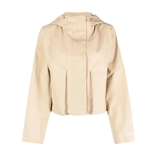 Beige Puffer Hooded Jacket - Calvin Klein Jeans - Modalova