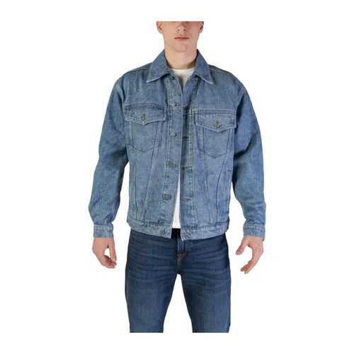 Light Blue Cotton Jacket - Hugo - Modalova