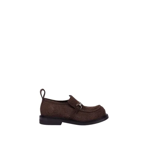 Suede College Loafers - Moschino - Modalova