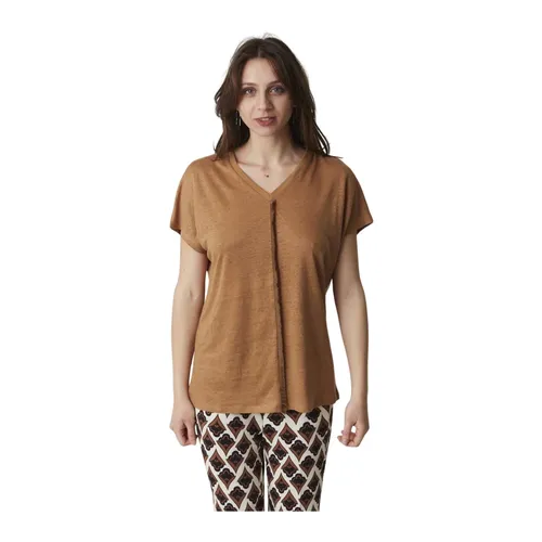 Top de mujer con escote en V - Alpha Studio - Modalova