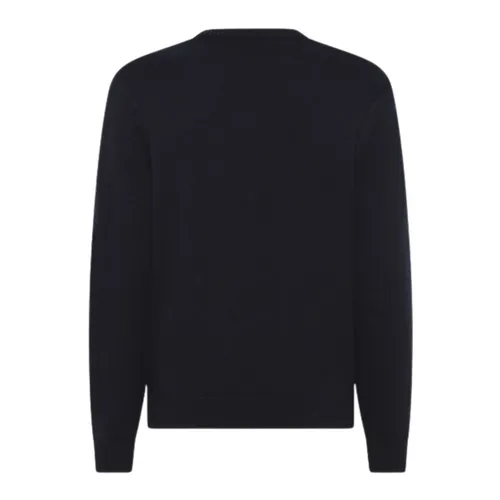 Navy Blue Argyle Sweater - Sun68 - Modalova