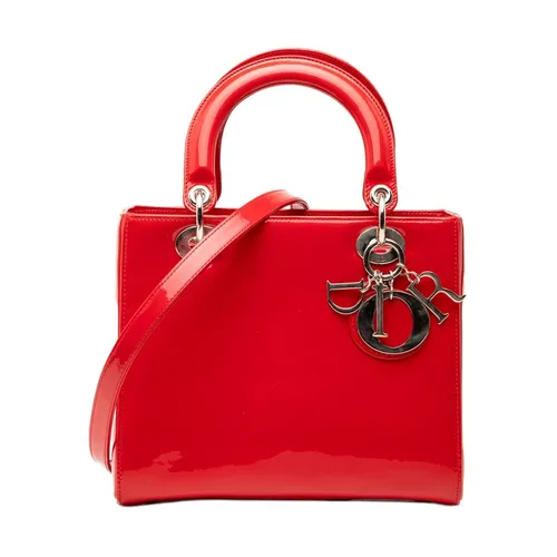 Pre-owned Structured Leather Top Handle Bag - Dior Vintage - Modalova