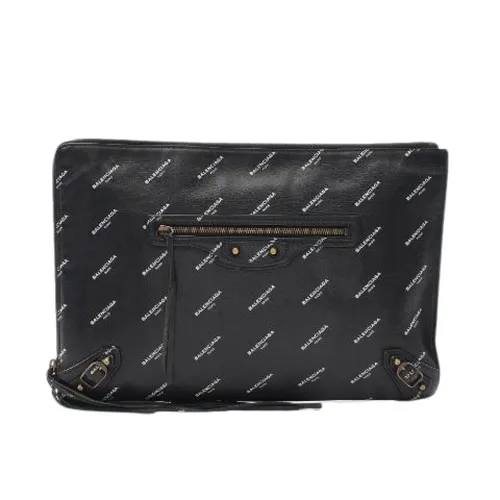 Pre-owned Cuoio clutches - Balenciaga Vintage - Modalova