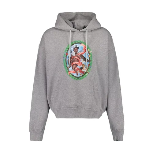 Fresco Graphic Grey Sweatshirt - Off White - Modalova