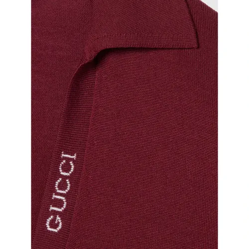 Ultrafine Wool Polo Top - Gucci - Modalova