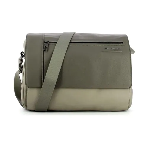 Gray Laptop Messenger Bag - Piquadro - Modalova