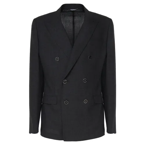 Wool Tailored Double-Breasted Jacket - Dolce & Gabbana - Modalova