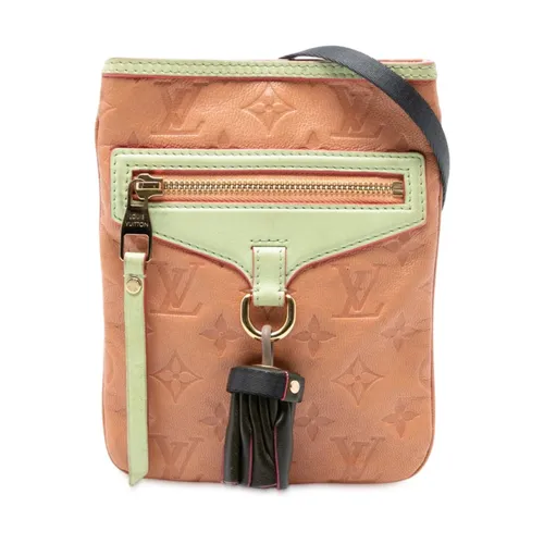 Pre-owned Embossed Leather Zip Pouch - Louis Vuitton Vintage - Modalova