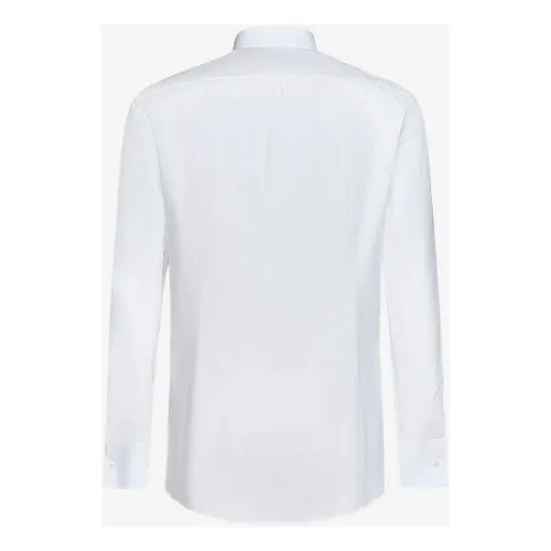Camicia Bianca con Chiusura Plastron - Dsquared2 - Modalova