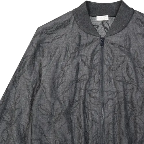 Wool Jacket - Brunello Cucinelli - Modalova