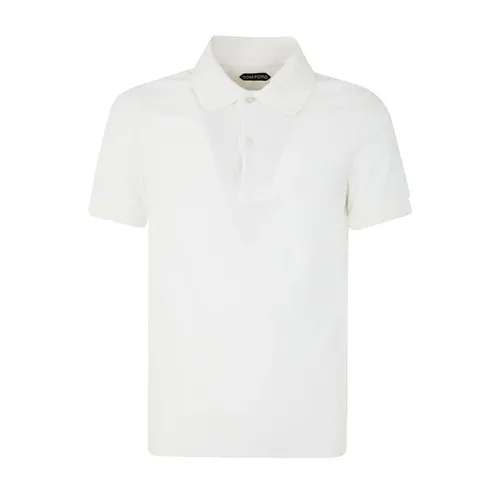 White Cut and Sewn Polo - Tom Ford - Modalova