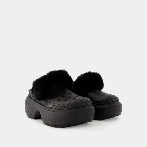 Stomp Lined Slides - Black - Crocs - Modalova