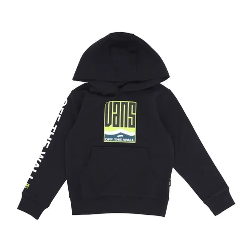 Black Child Hoodie with Kangaroo Pocket - Vans - Modalova
