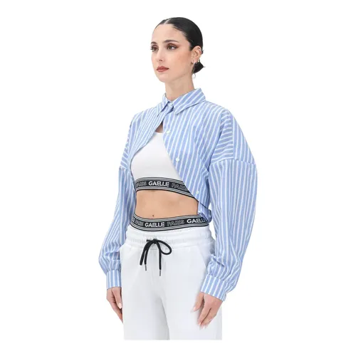 Camisa Azul a Rayas con Top Integrado - Gaëlle Paris - Modalova