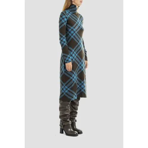 Check wool-blend dress - Burberry - Modalova