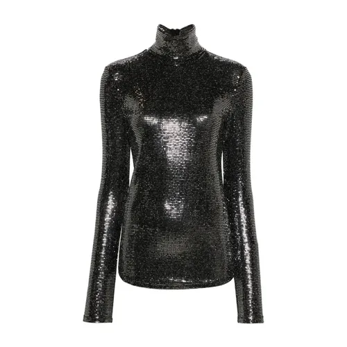 Sequined Mock Neck Top - Isabel Marant - Modalova