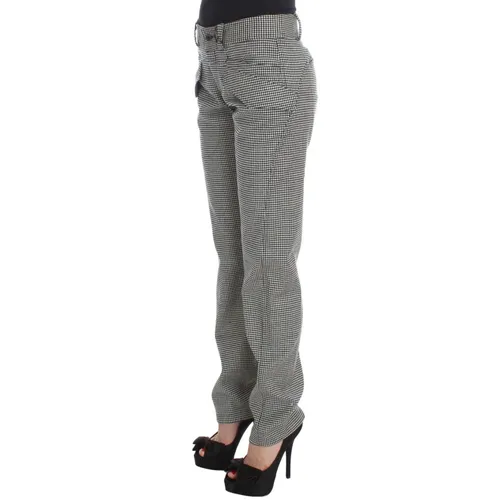 Checkered Black & White Pants - Ermanno Scervino - Modalova