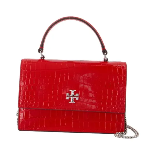 Mini Croc-Embossed Leather Wallet Chain - Tory Burch - Modalova