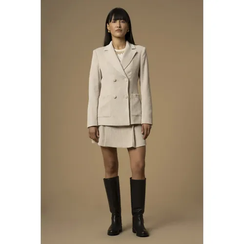 Ribbed blazer with large lapels - Kocca - Modalova
