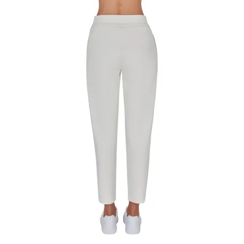 White Jogger Pants with Wave Logo - Armani Exchange - Modalova