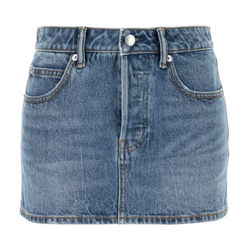 Denim Mini Skirt - Alexander Wang - Modalova