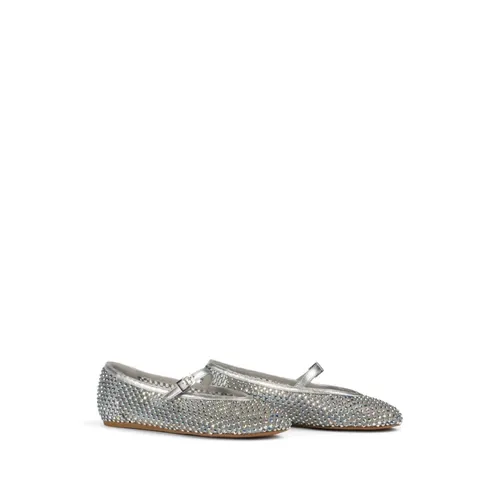 Silver Crystal PVC Nylon Leather Sandals - Le Silla - Modalova
