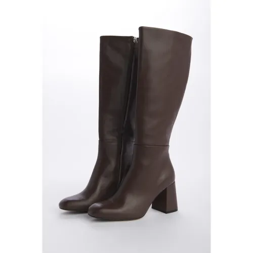 Stylish Leather Ankle Boots - Souliers Martinez - Modalova