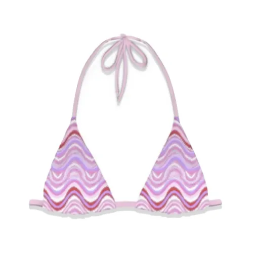 Triangle Bikini with Wave Pattern - MC2 Saint Barth - Modalova