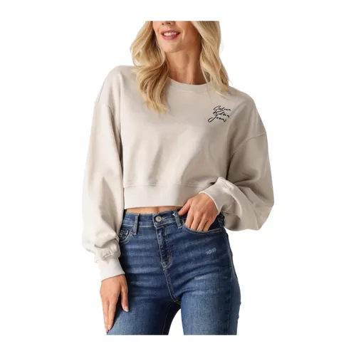 Script Institutional Crewneck Sweater - Calvin Klein - Modalova