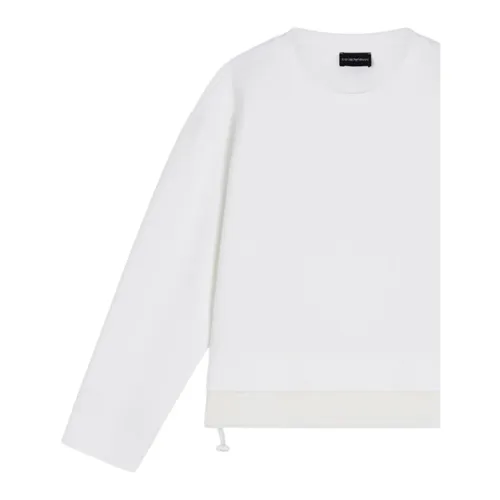 Double Jersey Crew-Neck Sweatshirt - Emporio Armani - Modalova