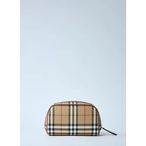 Check Travel Pouch - Burberry - Modalova