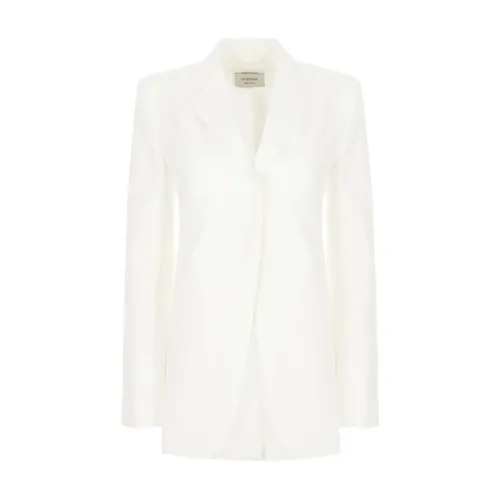 White Optical Jacket with Aster Design - Sportmax - Modalova