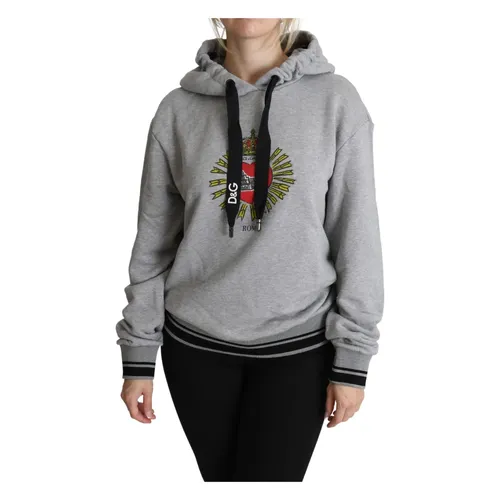 Cozy Logo Hooded Sweater - Dolce & Gabbana - Modalova