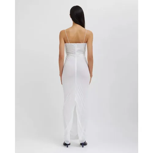 White Maxi Dress with Wave Cutout - Christopher Esber - Modalova