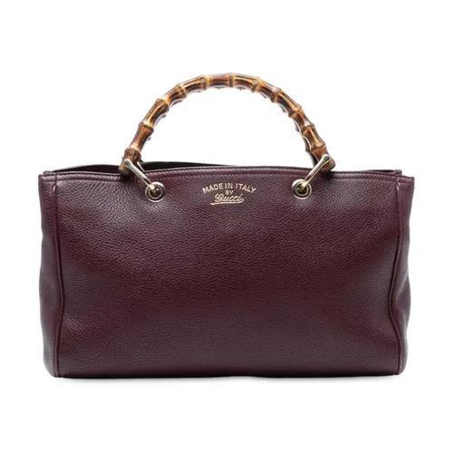 Pre-owned Leather Top Handle Bag - Gucci Vintage - Modalova