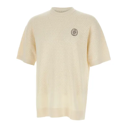 T-Shirt Maille Ajourée D Miroir - Drole de Monsieur - Modalova