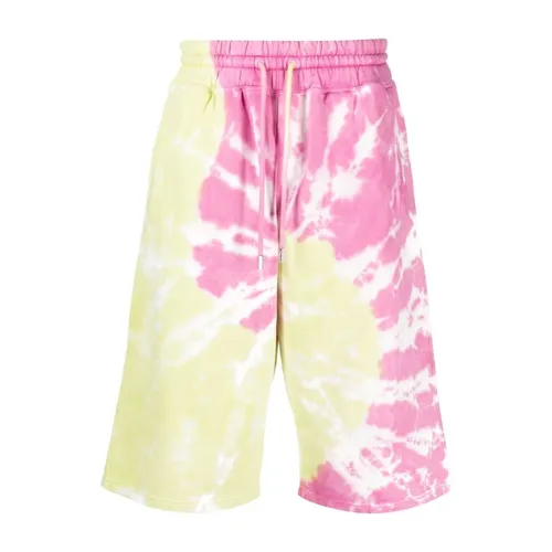 Red Tie-Dye Bermuda Shorts - Gcds - Modalova