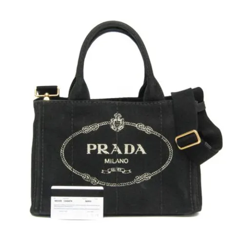 Pre-owned Canvas Tote Bag - Prada Vintage - Modalova