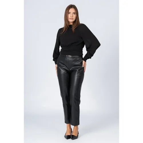 Long Sleeved Sash Effect Blouse - Kocca - Modalova