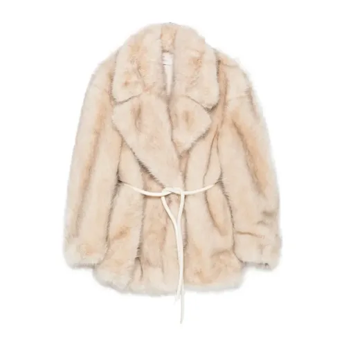 Beige Jersey Coat Jacket - Sportmax - Modalova