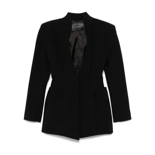 Oversized Wool Blend Jacket - Mugler - Modalova