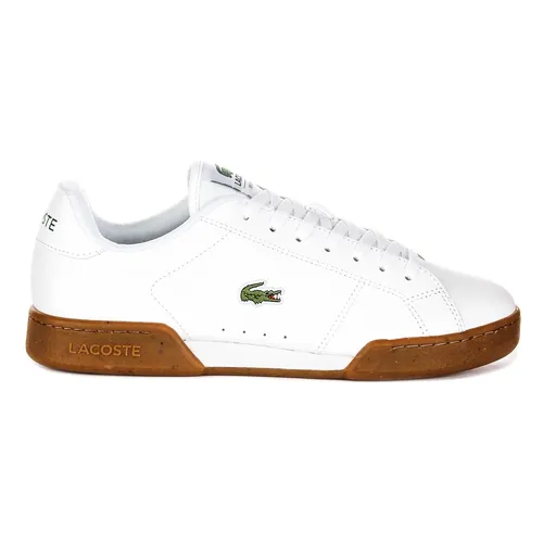 White Gum Leather Trainers for Men - Lacoste - Modalova