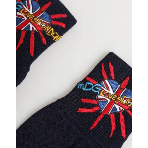Embroidered Wool Mitten - Dolce & Gabbana - Modalova
